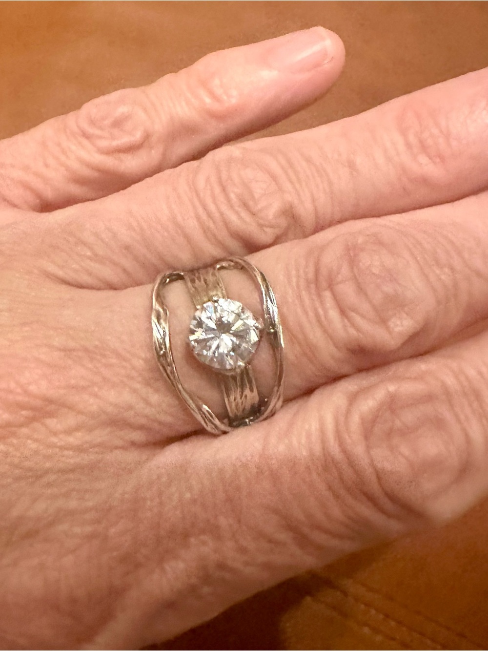Vintage Silpada .925 Sterling Silver and Cz Ring sz 8 - Picture 12 of 14